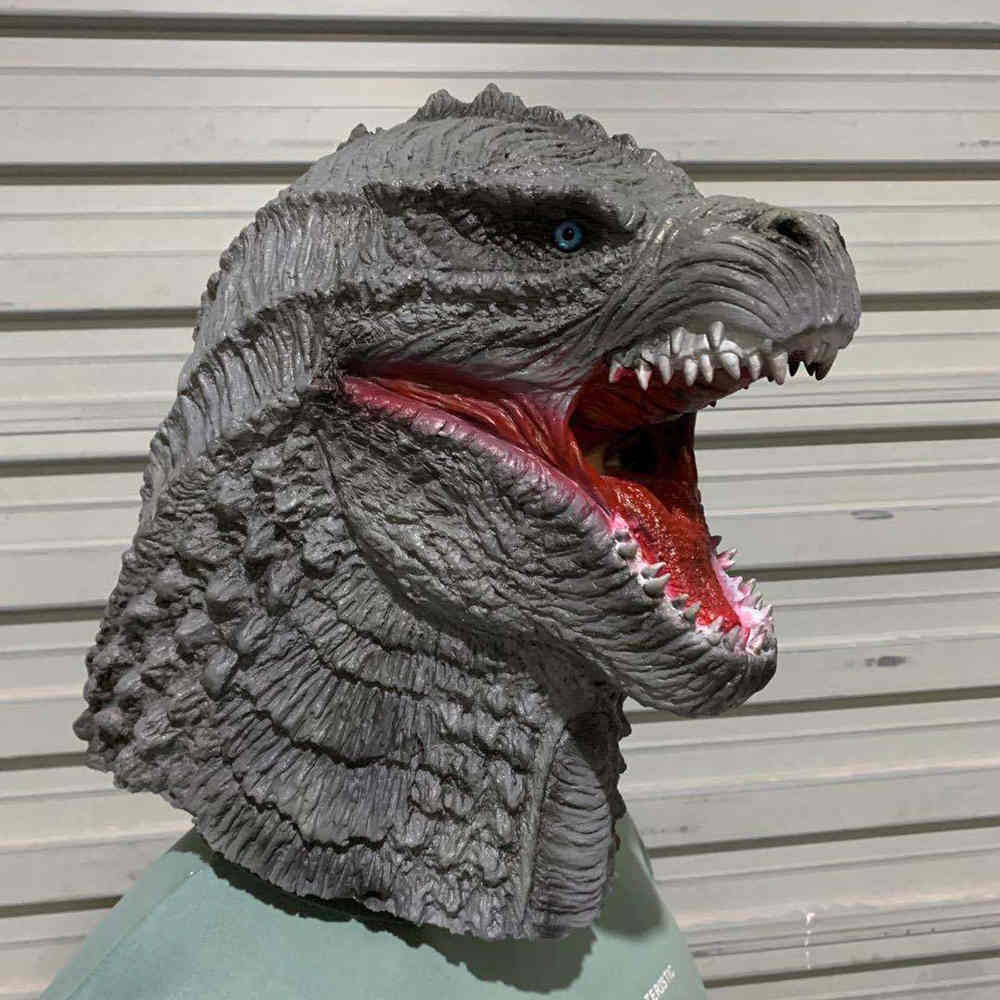 Realistisch Godzilla vs Kong Halloween Cosplay Kostüm Maske gruselige Requisiten