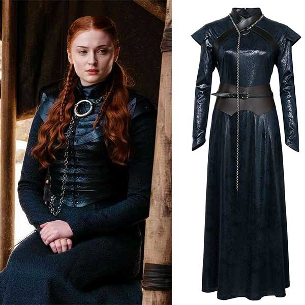 Game of Thrones 8 Sansa strong Cosplay Kostüm Halloween Outfits