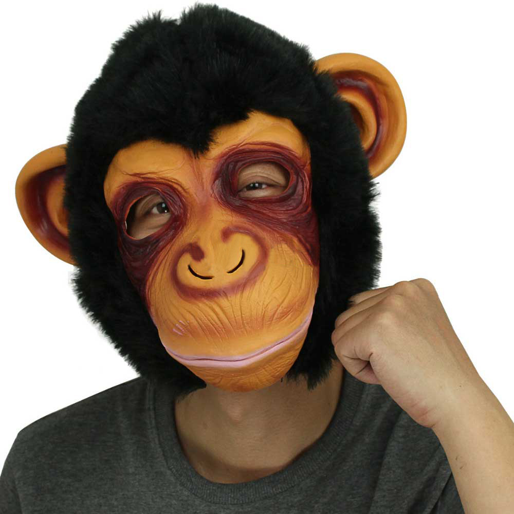 Kriechen Y Gorilla Maske Kopf Halloween/Affe Latex Maske gruselige Tiermasken Maskerade Cosplay party