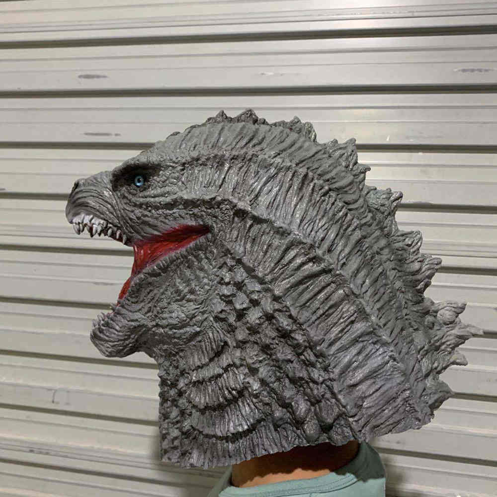 Realistische Godzilla vs Kong Halloween Cosplay Kostüm Maske gruselige Requisiten